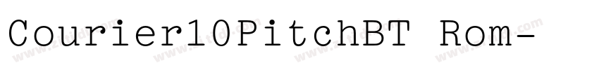 Courier10PitchBT Rom字体转换